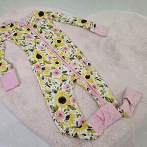 Little Sleepies Autumn Sunflowers zippy